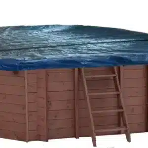 Interline winterafdekking houten baden 6,40 x 4,00 m ovaal